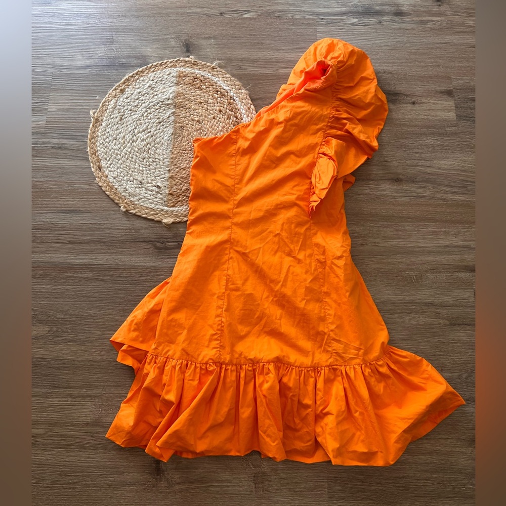 LENA One Shoulder Ruffle Mini Dress - Picture 8 of 10